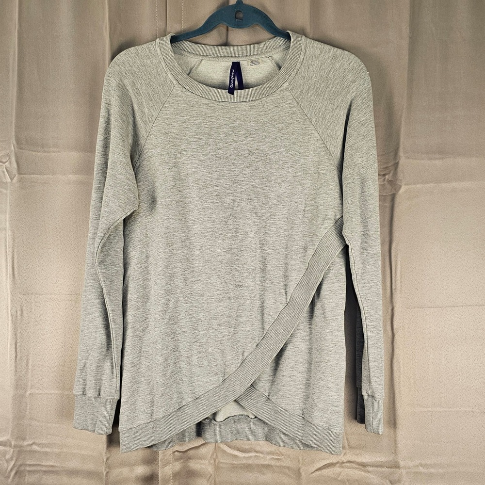 Seraphine‎ Womens Gray Maternity Sweatshirt Small